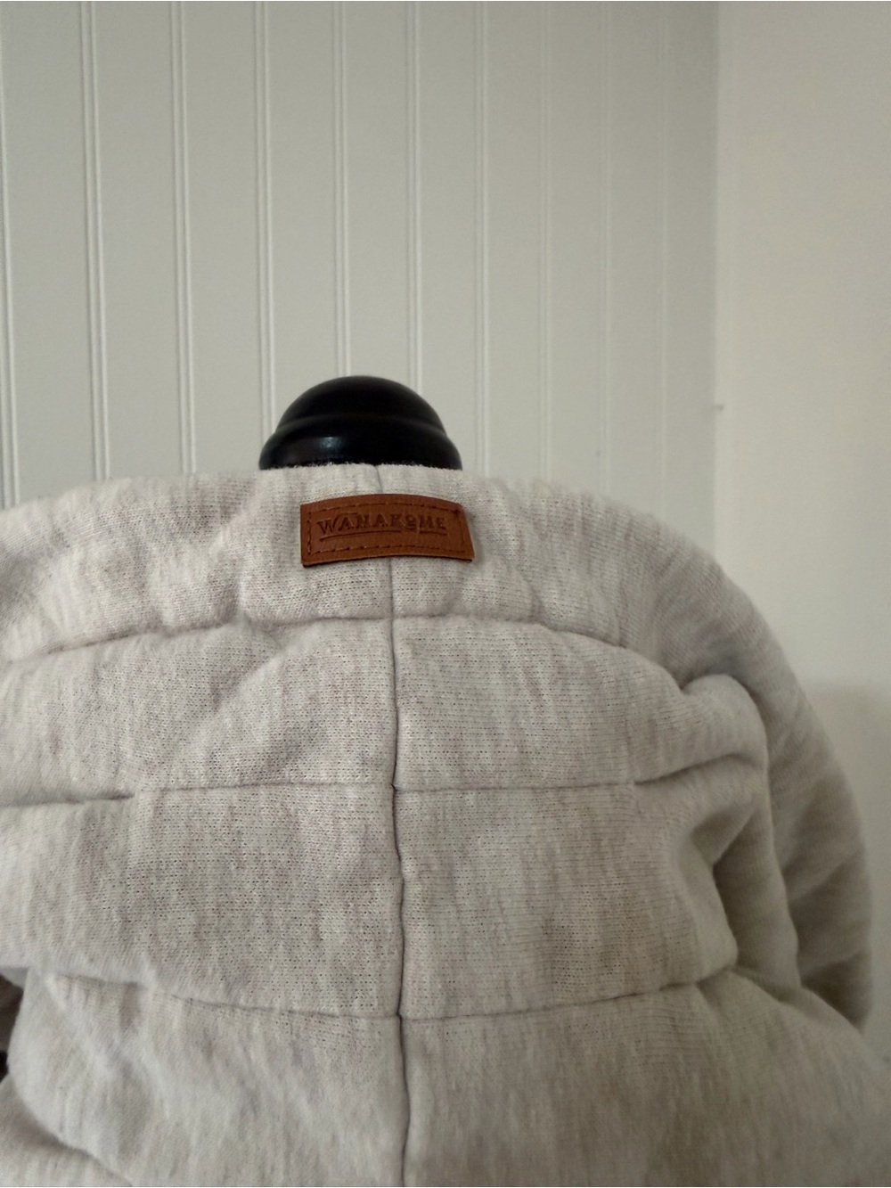 Wanakome Cream White Asymmetrical Zip Hoodie Women’s Small Cozy Fleece Hood S - Picture 6 of 10